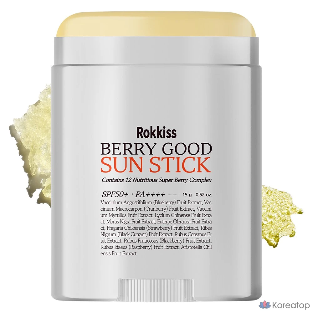 Солнцезащитный стик Rokkiss Berry Good Sun Stick SPF50+ PA++++, 15 г, 1 шт.