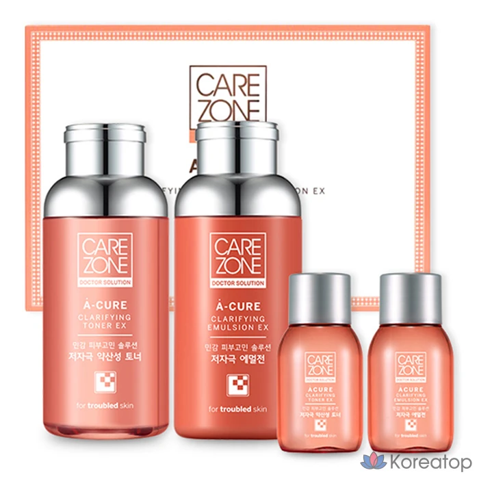 Набор для ухода Carezone Doctor Solution R-Acure 2-piece Set (Toner + Emulsion), 1 шт.