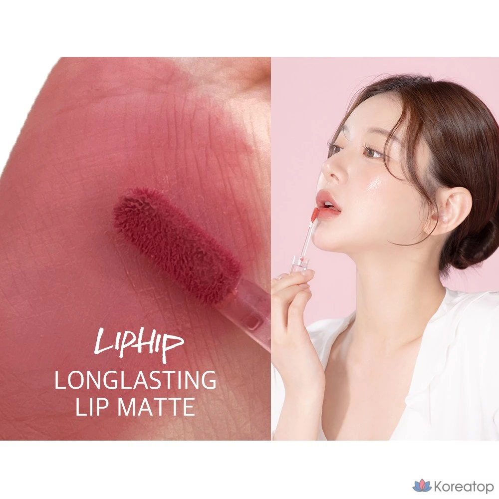 Матовая тинт для губ Peripera Lip Hip Long Lasting Lip Matte Tint, оттенок 08 Warm Hug, 4.5 г, 1 шт., фото 5