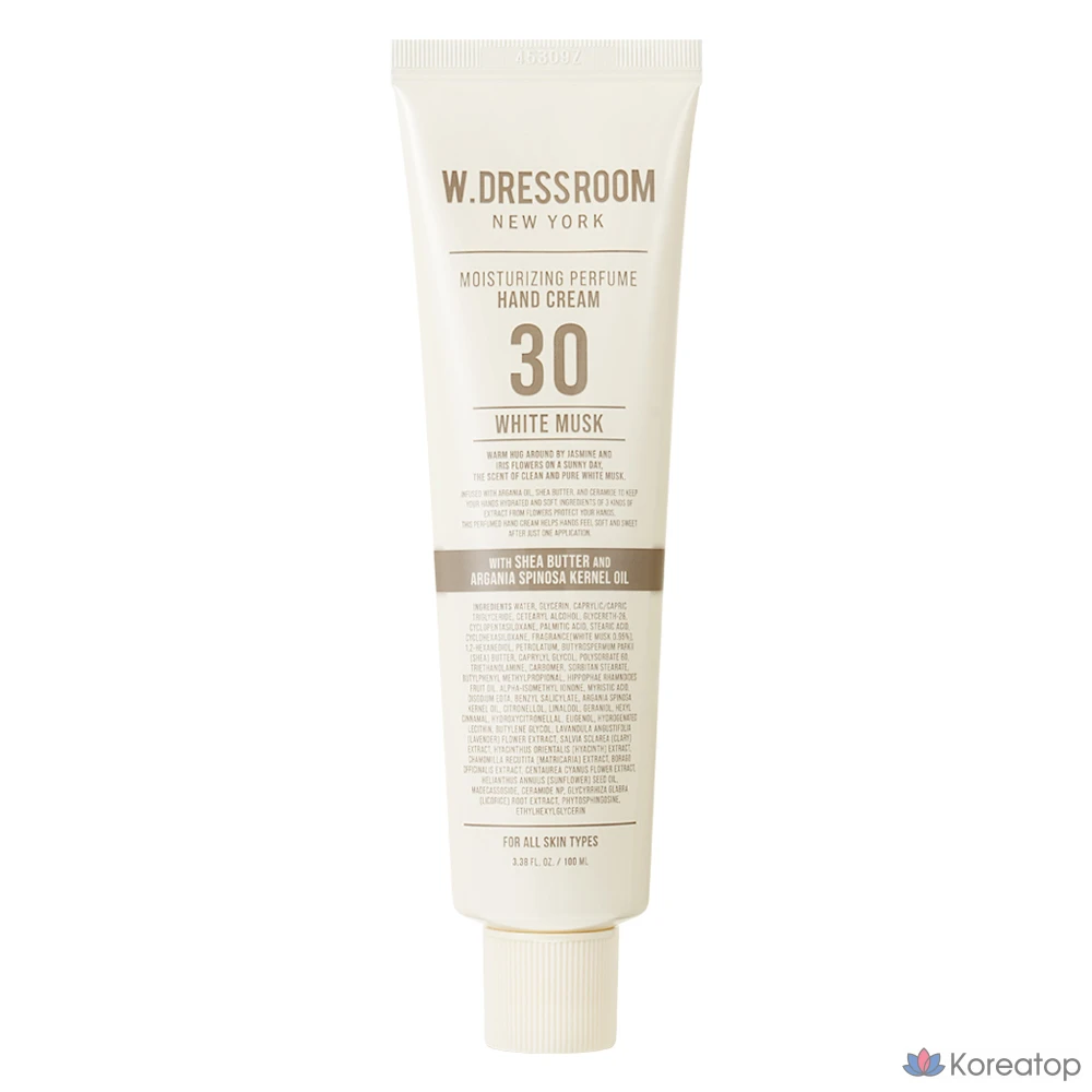 Крем для рук W.Dressroom Perfume Hand Cream No.30 White Musk, 100 мл, 1 шт.