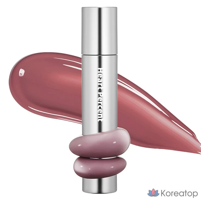 Тинт для губ Heart percent Dot On Mood One Way Glowy Lip Tint, оттенок 11 Dawn Mauve, 4 г, 1 шт.