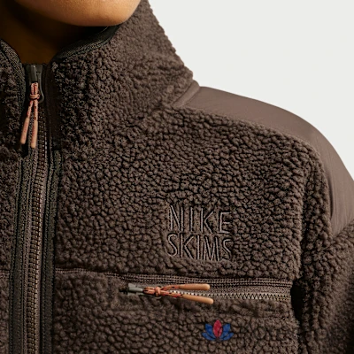 Куртка женская Nike NikeSKIMS Sherpa Oversized 3/4 Zip Jacket, фото 6