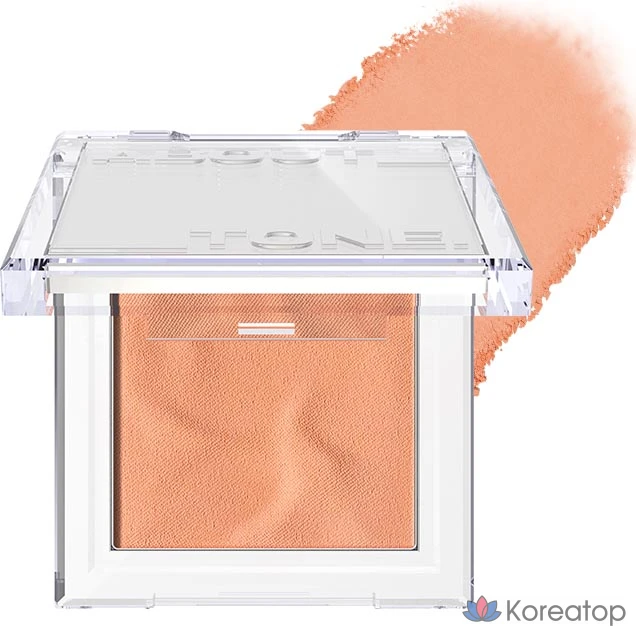 Румяна ABOUT TONE Fluffy Wear Blusher, оттенок 03 Tangerine Orange, 4.3 г, 1 шт.
