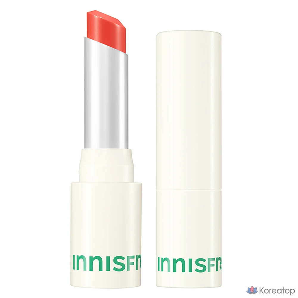 Помада для губ Innisfree Dewy Glowy Lipstick, оттенок 3 Tangerine Orange, 3.5 г, 1 шт.
