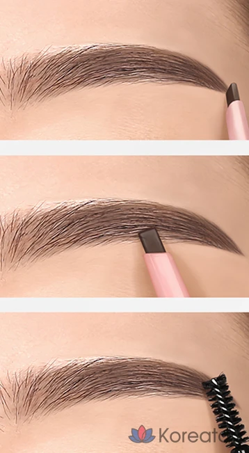 Автоматический карандаш для бровей Bouquet garni Auto Pencil Slim Eyebrow, оттенок Gray Brown, 0.2 г, 1 шт., фото 7