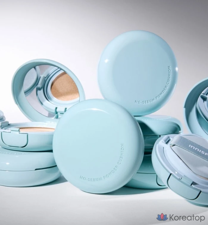 Кушон-пудра Innisfree No Sebum Powder Cushion Refill SPF35 PA++, оттенок 23N Ginger, 14 г, 1 шт.