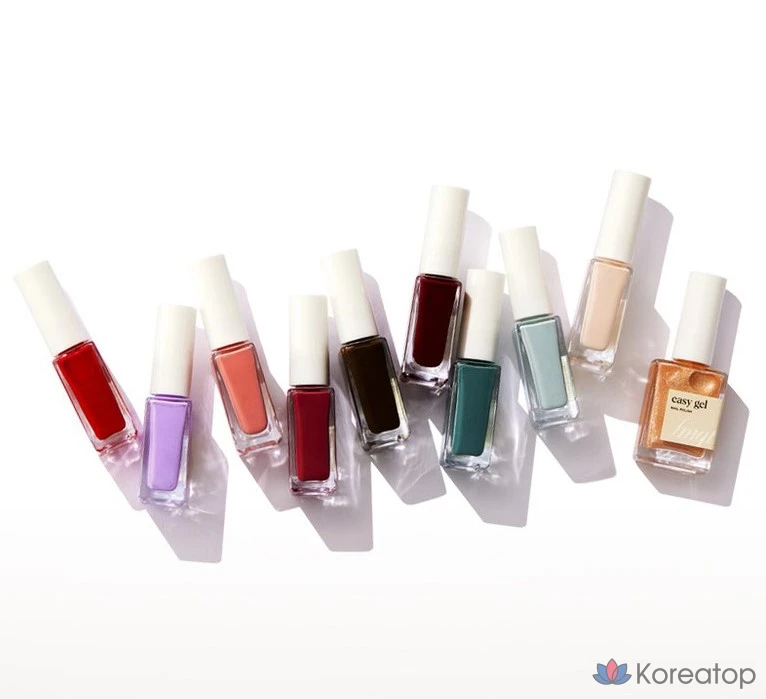 Лак для ногтей FMGT The Face Shop Easy Gel Nail, оттенок 77 Papa Bubble, 10 мл, 1 шт., фото 3