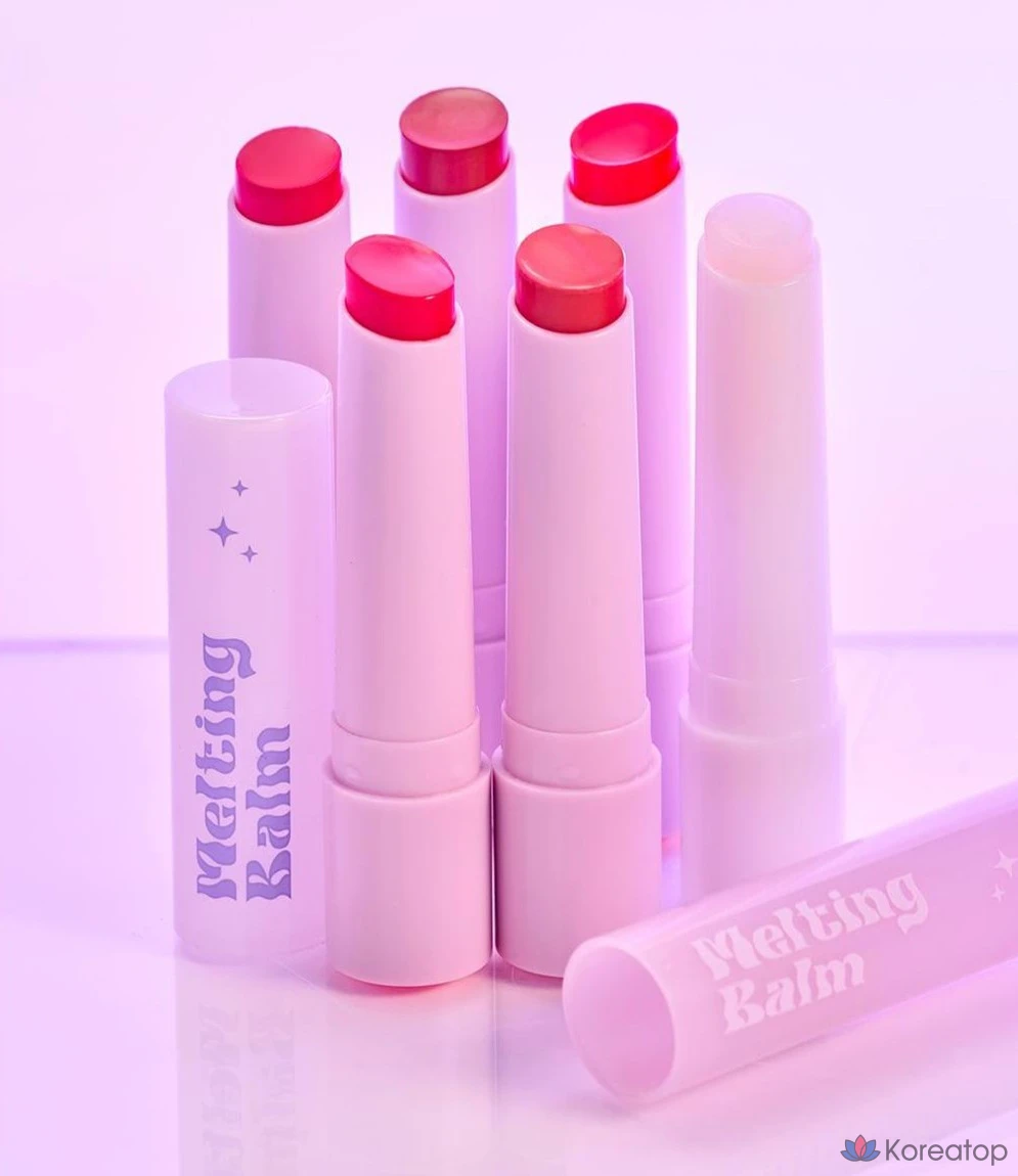 Бальзам для губ Derma Factory Glow Melting Lip Balm, оттенок PK01 Cool Ava Pink, 2.3 г, 1 шт.