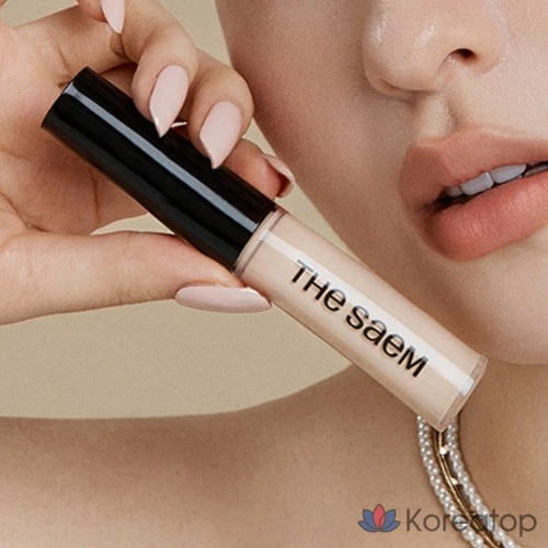 Консилер The Saem Cover Perfection Tip Concealer, оттенок Light Beige, 6.5 г, 1 шт., фото 2
