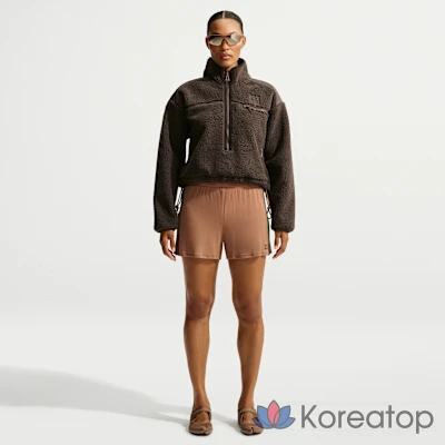 Куртка женская Nike NikeSKIMS Sherpa Oversized 3/4 Zip Jacket, фото 4