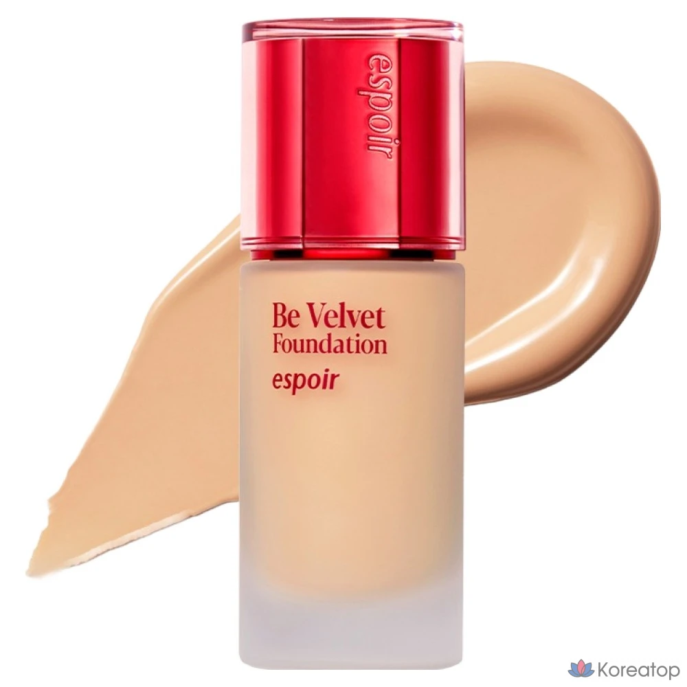 Тональный крем Espoir Be Velvet Foundation SPF22 PA++, оттенок 25N Neutral Tan, 30 г, 1 шт.