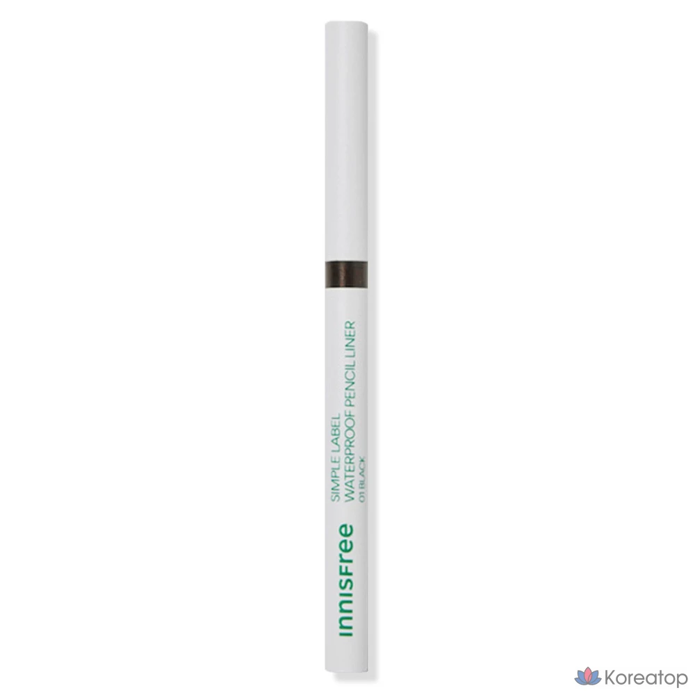 Подводка для глаз Innisfree Simple Label Waterproof Pencil Liner, оттенок Deep Brown, 0.1 г, 2 шт.