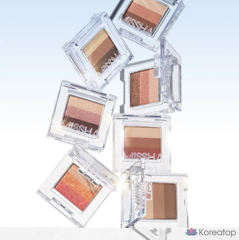 Тени для век Missha Triple Eye Shadow #3 Mocha Beige, 2 г, 1 шт., фото 6