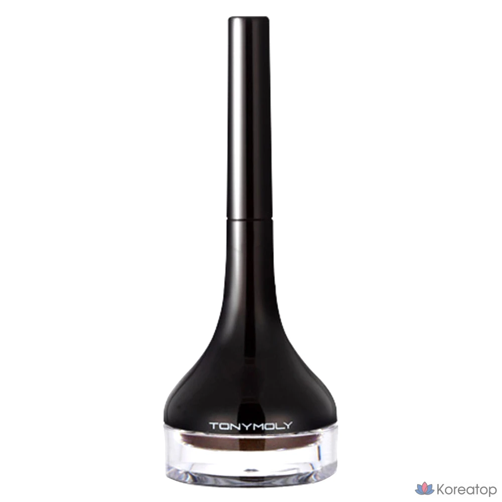 Гель-подводка для глаз Tony Moly Back Gel Eyeliner Long Brush, оттенок 3 Pearl Brown, 1 шт.