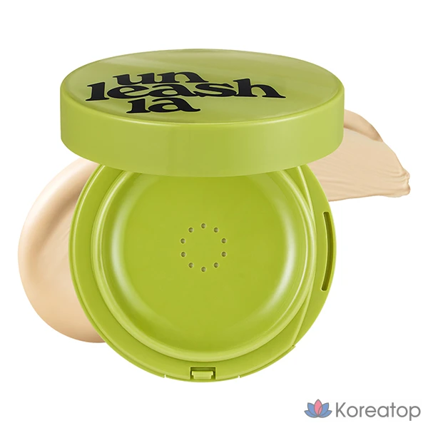 Кушон Unleashia Satin Wear Healthy Green Cushion, оттенок 21N Evernean, 15 г, 1 шт.