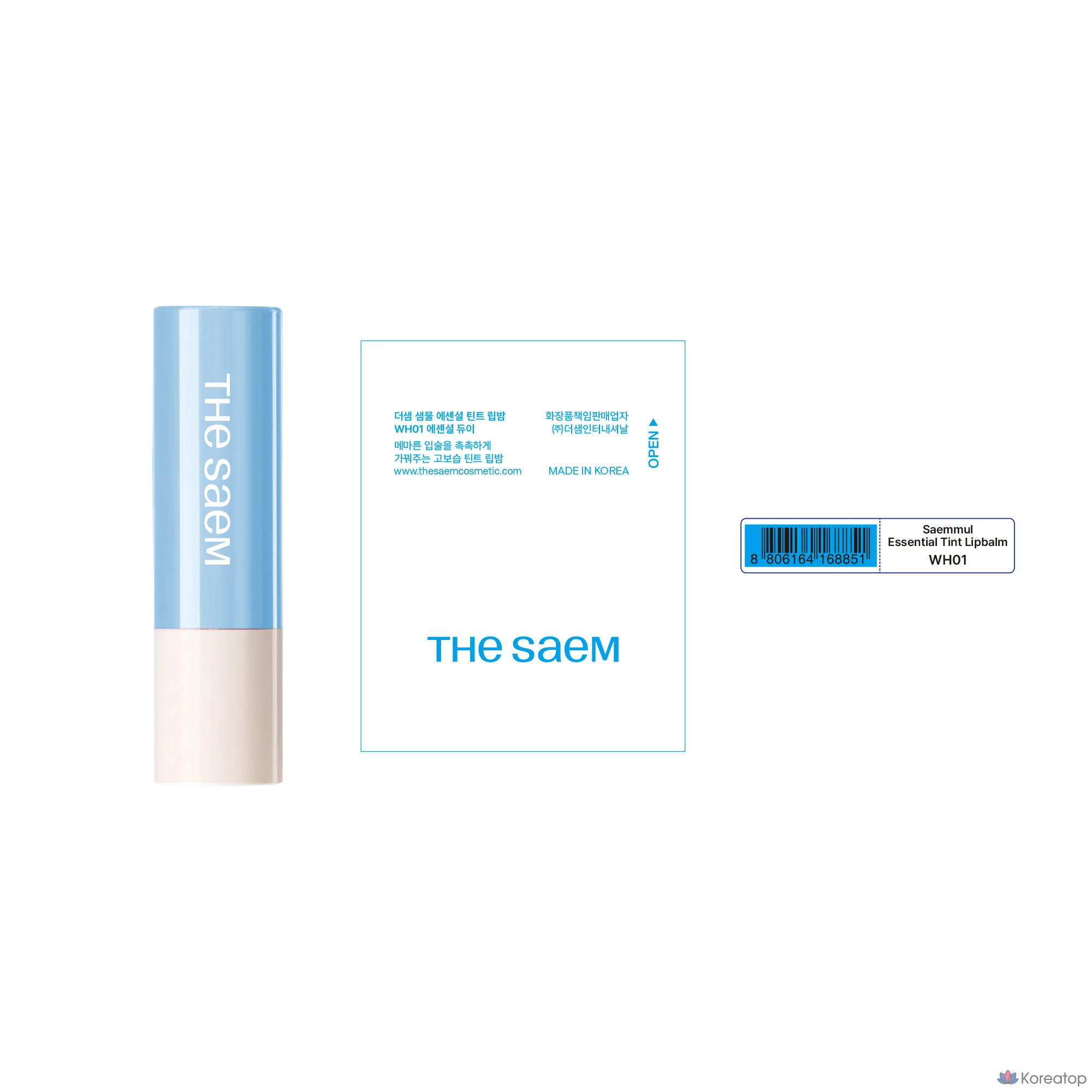 Тинт-бальзам для губ The Saem Saemmul Essential Tint Lip Balm, оттенок WH01, 4 г, 1 шт.