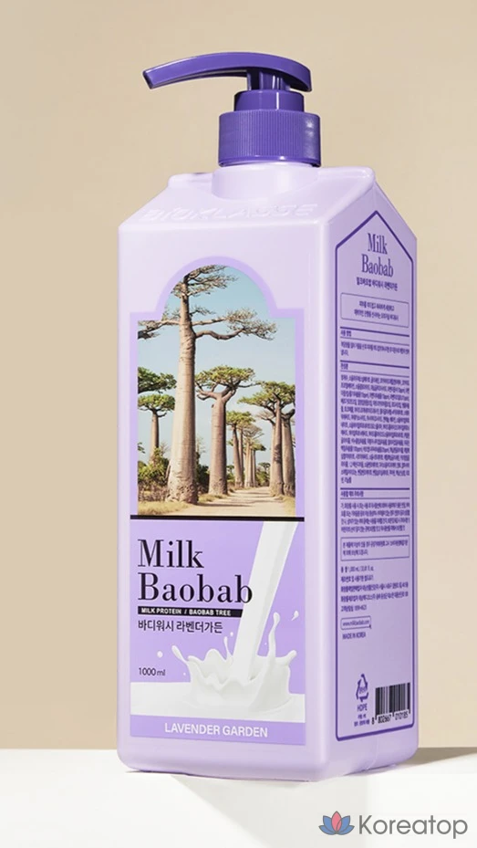 Гель для душа Milk Baobab Body Wash Lavender Garden, 1 л, 1 шт.