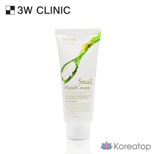 Крем для рук 3W Clinic Snail Moisturizing Hand Cream, 100 мл, 1 шт.