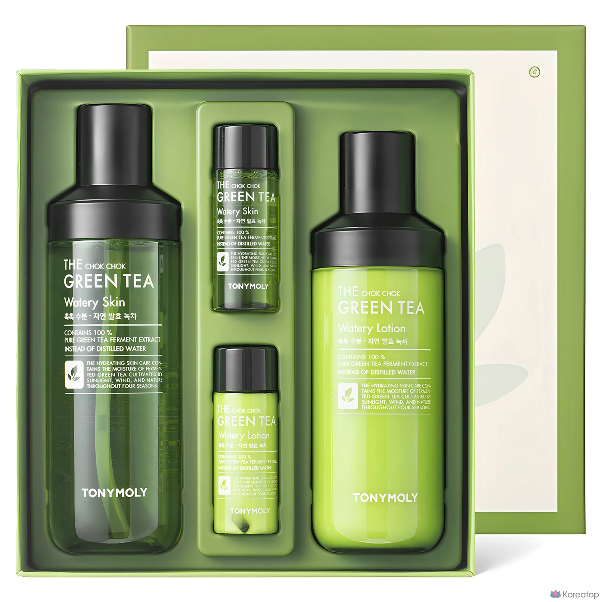 Набор для ухода Tony Moly The Chok Chok Green Tea Moisture 2-piece Set, 1 шт.