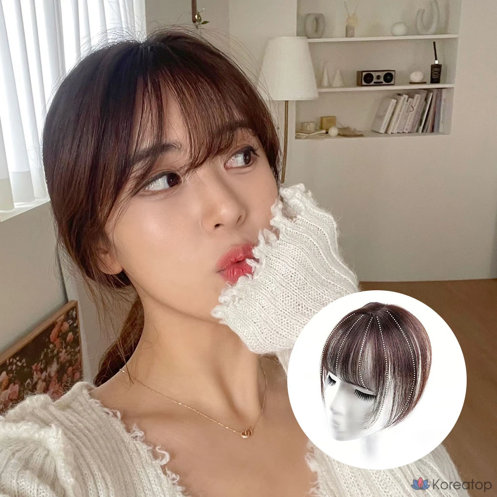 Парик для макушки Wonjin Fox Wig 3D Cover Top Piece, оттенок Natural Black, 1 шт.