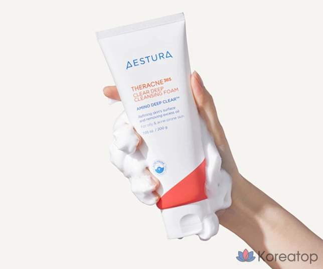 Очищающая пенка AESTURA Theracne365 Clear Deep Cleansing Foam, 200 г, 1 шт.