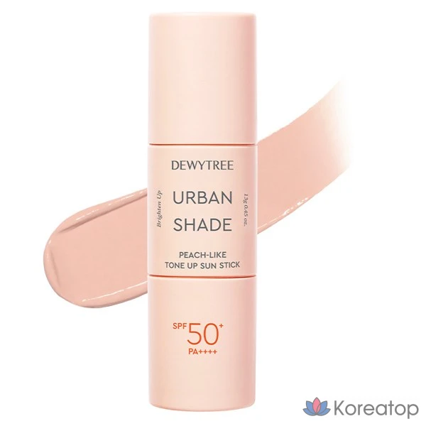 Солнцезащитный стик Dewytree Urban Shade Peach Like Tone Up Sun Stick SPF50+ PA++++, 13 г, 1 шт.