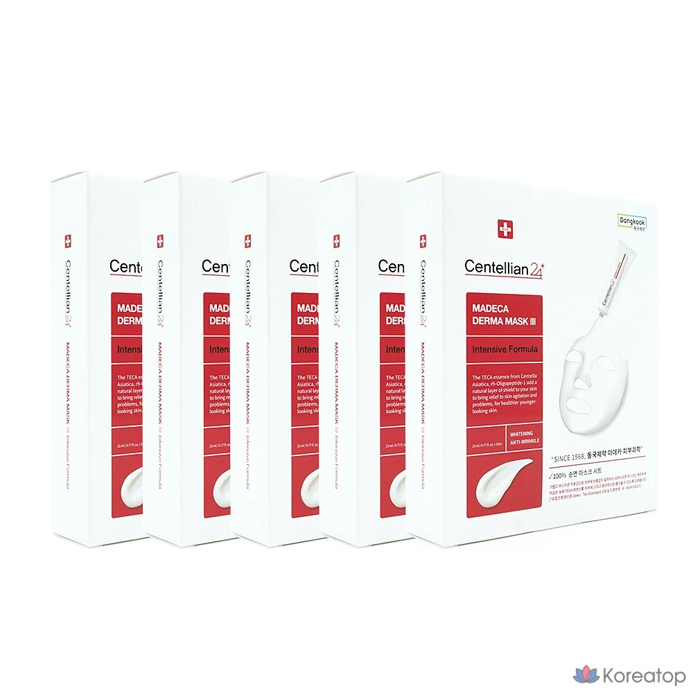 Тканевая маска для лица Centellian24 Madeca Derma Mask Pack 3 Intensive Formula, 50 шт.