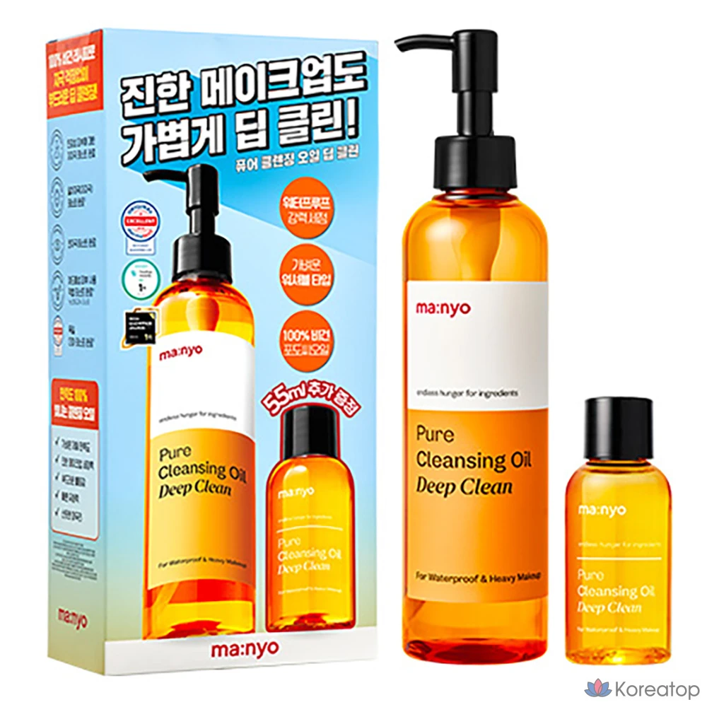 Гидрофильное масло Manyo Pure Cleansing Oil Deep Clean, 250 мл + 55 мл, 1 шт.