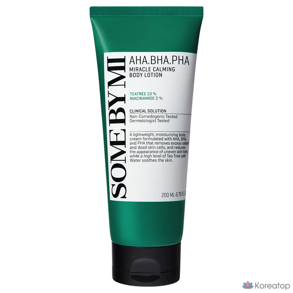 Лосьон для тела Some By Mi AHA BHA PHA Miracle Calming Body Lotion, аромат Rosemary Leaf Oil, 200 мл, 1 шт.