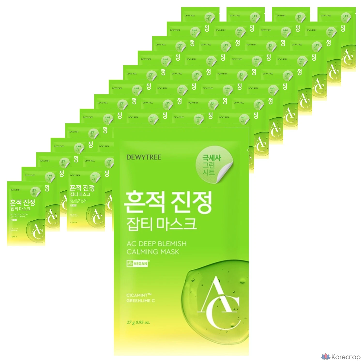 Тканевая маска для лица Dewytree AC Deep Calming Mask, 50 шт.