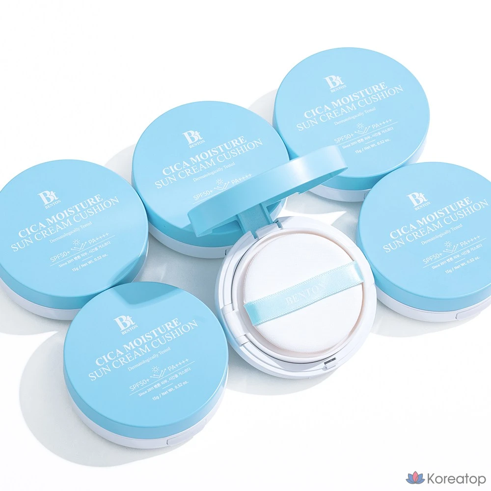 Солнцезащитный кушон Benton Cica Hydrating Tone-Up Sun Cushion SPF50+/PA++++, 15 г, 1 шт.