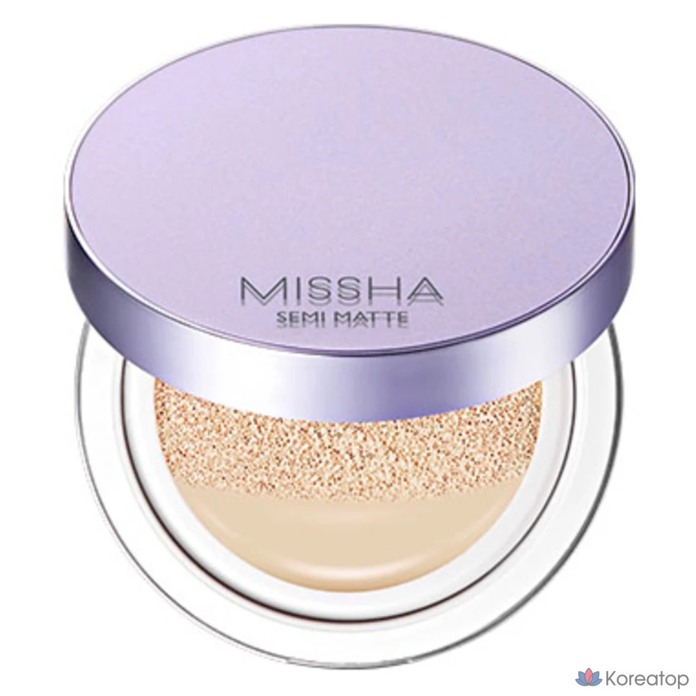 Кушон Missha Layering Fit Cushion Foundation Semi Matte, оттенок 19 Ivory, 14 г, 1 шт.