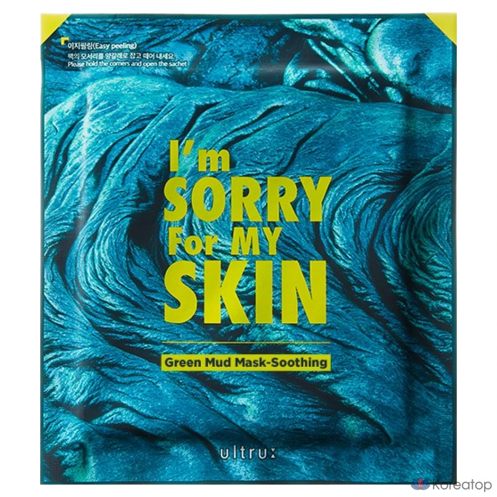 Тканевая маска для лица I'm Sorry for My Skin Green Mud Mask, 1 шт.