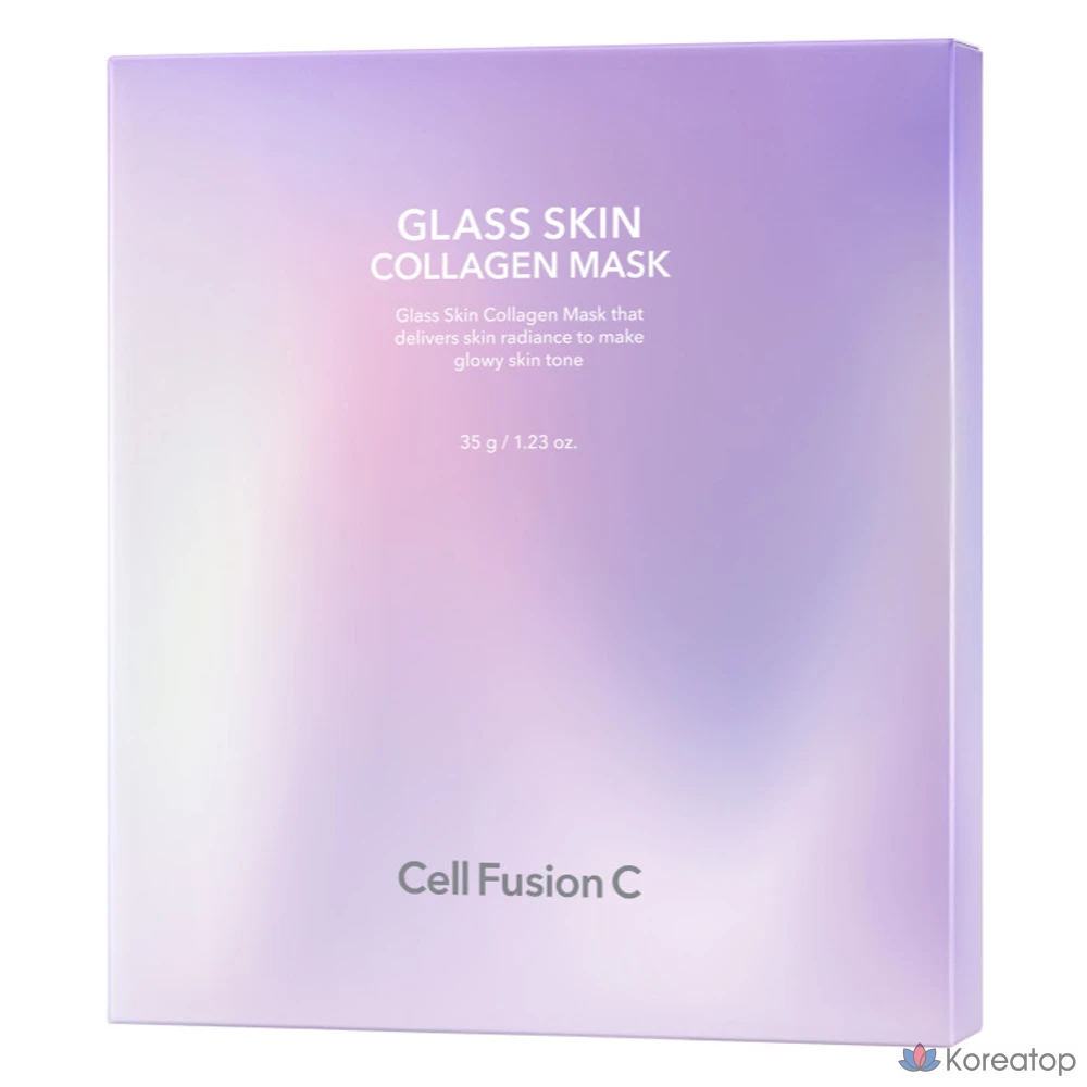 Тканевая маска для лица CELL FUSION C Glass Skin Collagen Mask, 5 шт.