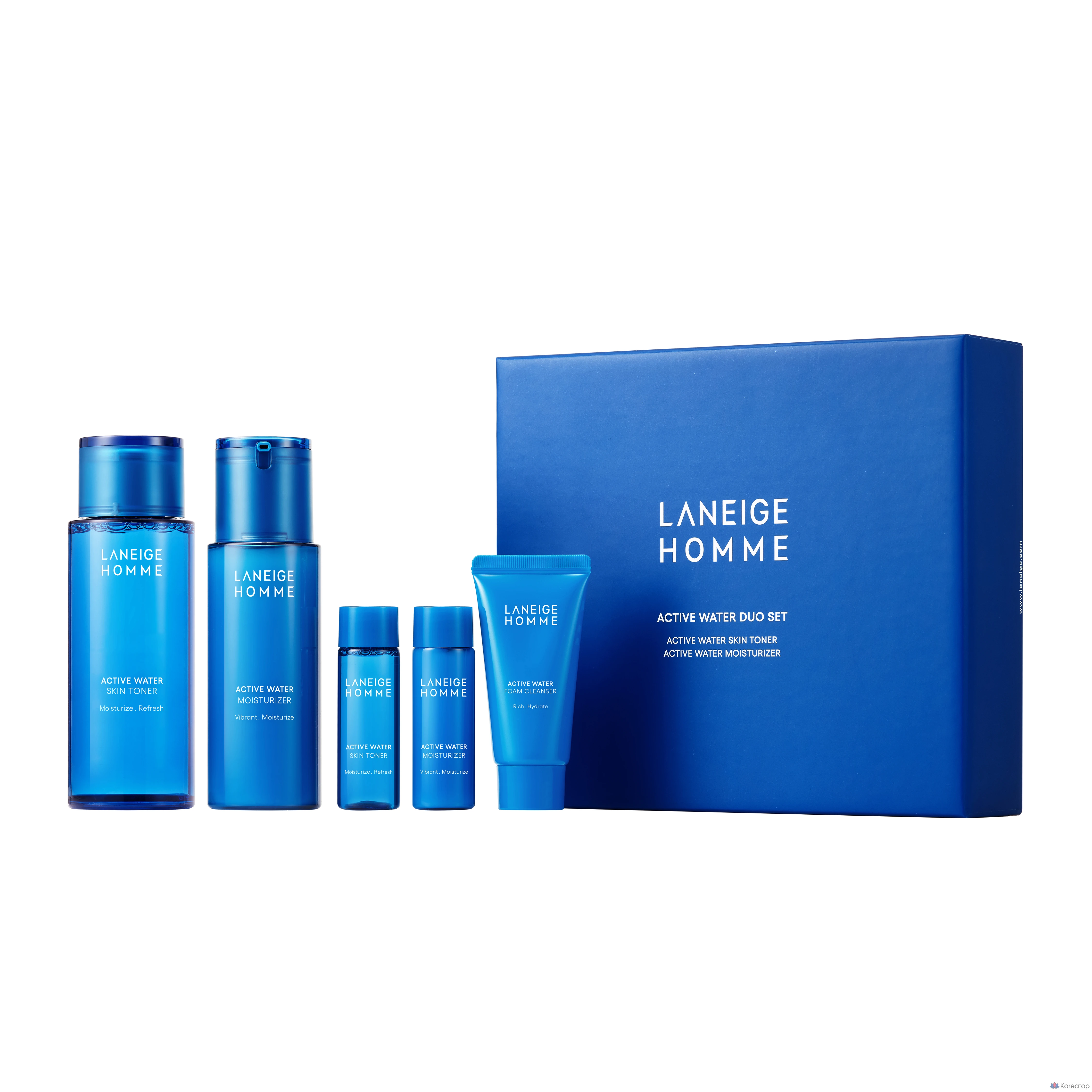 Набор для ухода LANEIGE Active Water Men 2-piece Set, 1 шт.