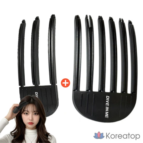Заколка для волос DASHU Dive In Me Hair Clip, черный, 1 шт.