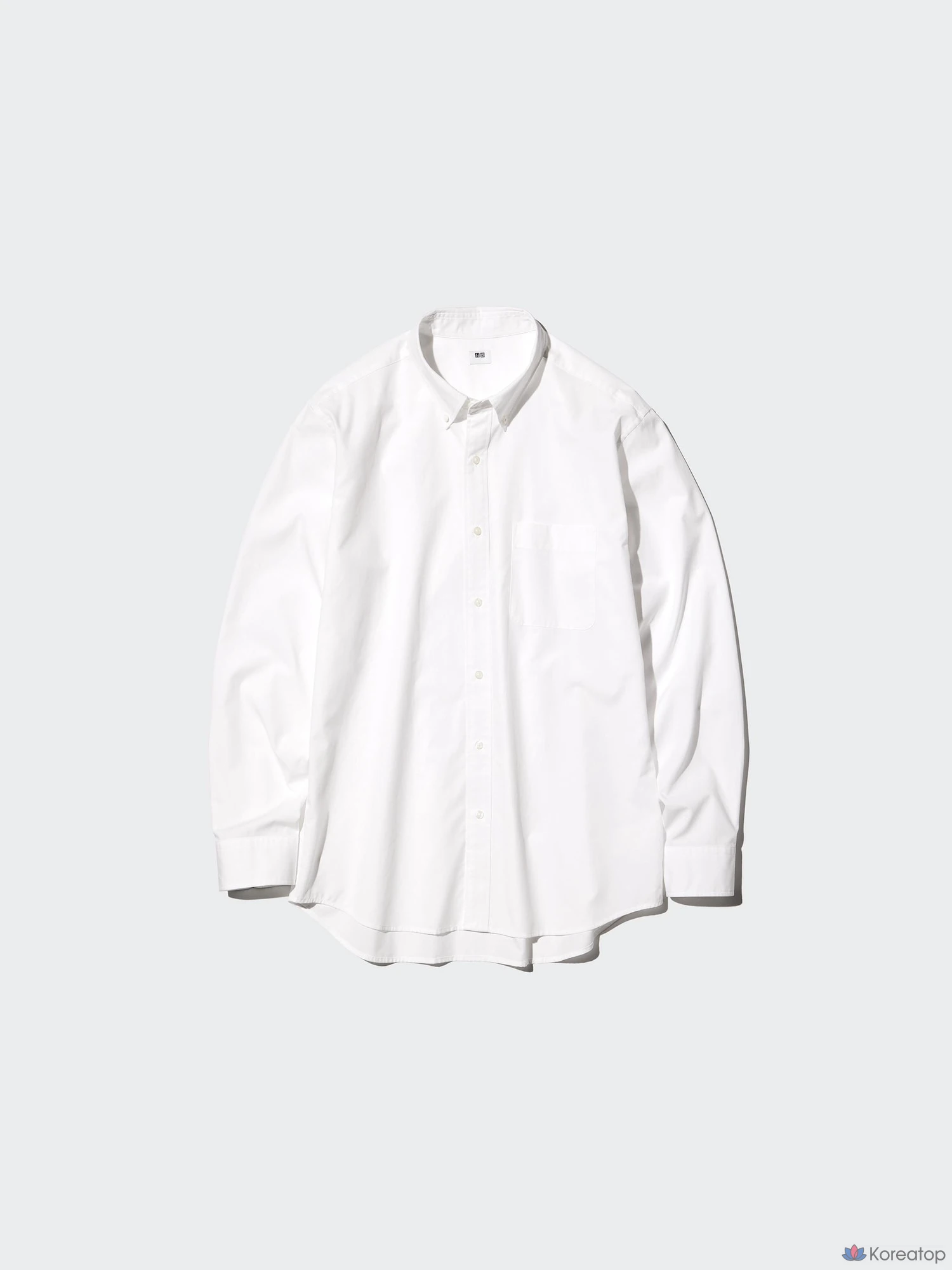 Рубашка Uniqlo Broadcloth Button-Down Collar Shirt