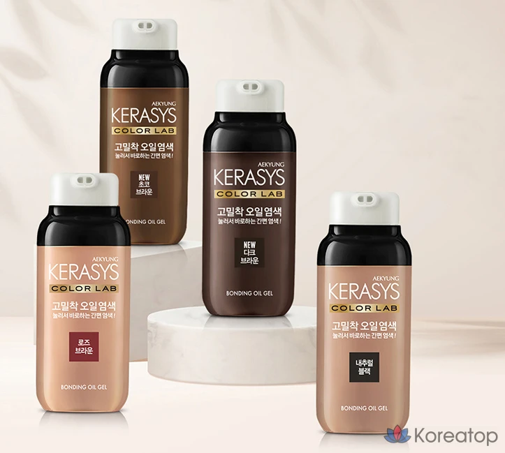 Краска для волос KeraSys High-Density Oil Hair Dye, оттенок Dark Brown, 1 шт.