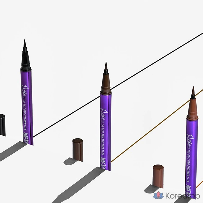 Айлайнер Merzy Bite The Beat Pen Eyeliner Flex, оттенок Modern Brown, 0.6 г, 1 шт.