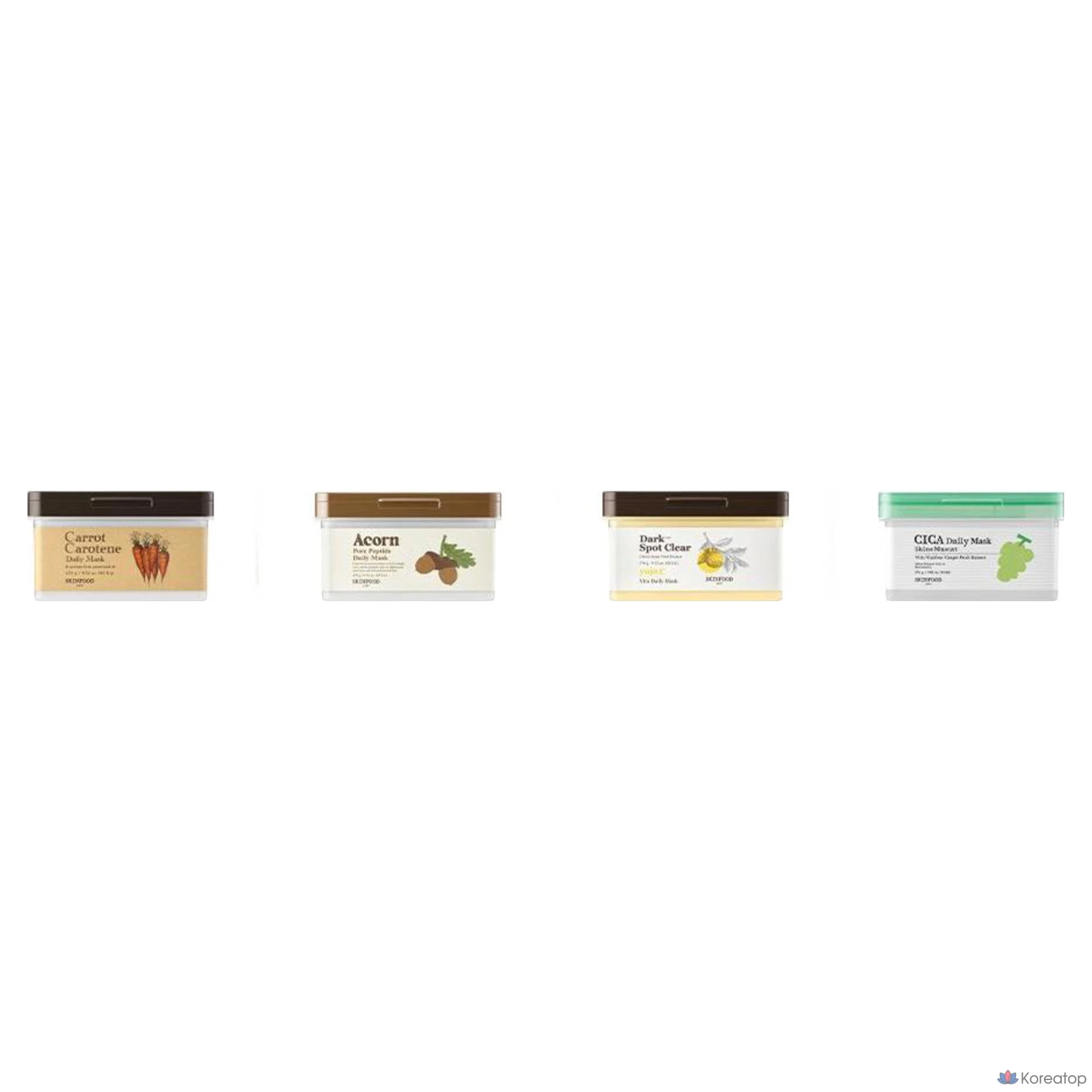 Тканевая маска для лица Skinfood Shine Muscat Cica Daily Mask, 270 г, 30 шт.