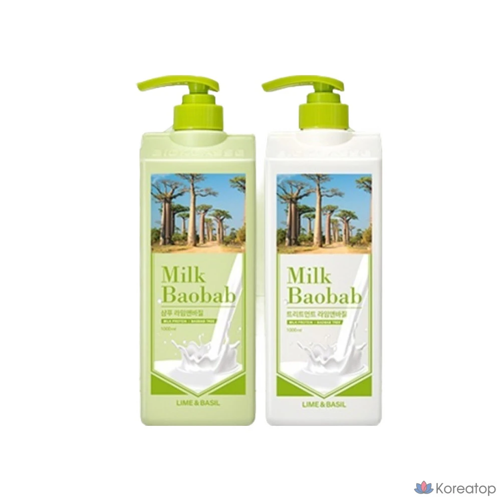 Триатмент для волос Milk Baobab Treatment Lime &amp; Basil, 1 л, 1 шт.