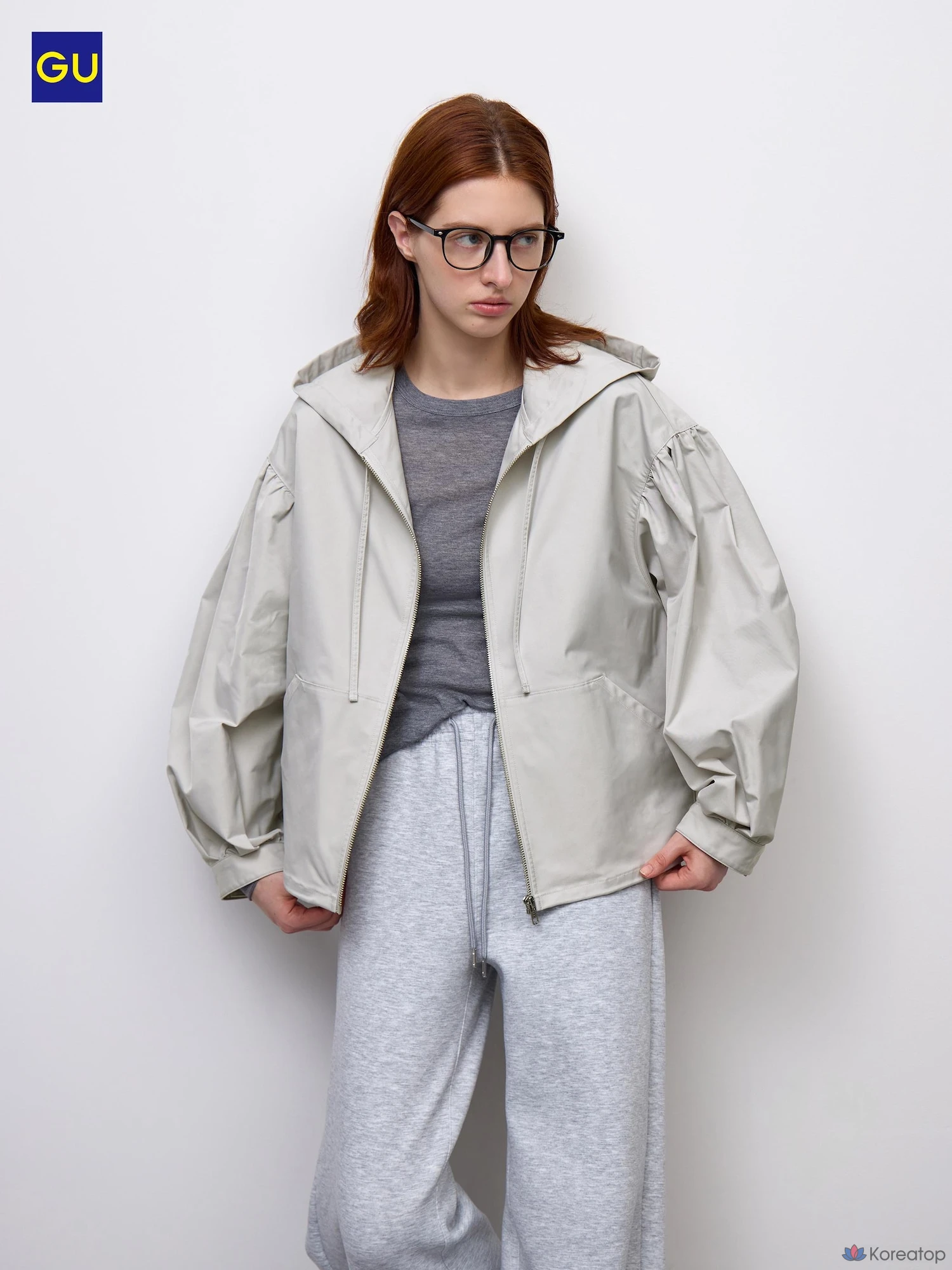 Куртка на молнии Uniqlo Balloon Sleeve Zip-Up Jacket