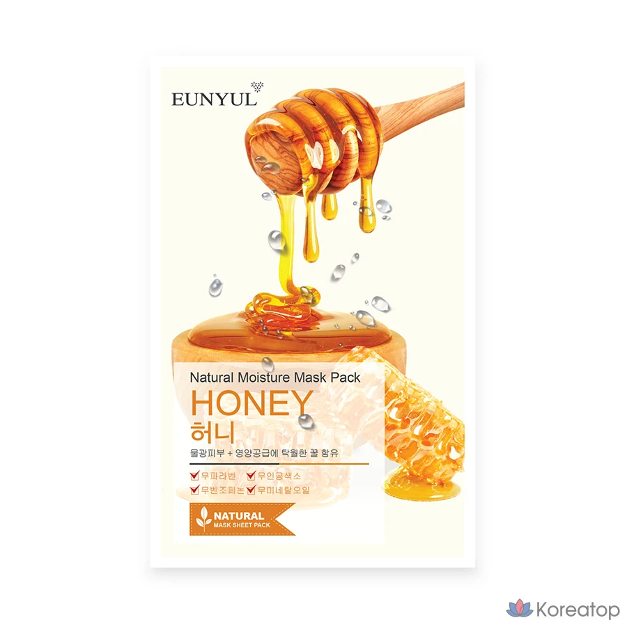 Тканевая маска для лица Eunyul Natural Honey Mask, 1 шт.