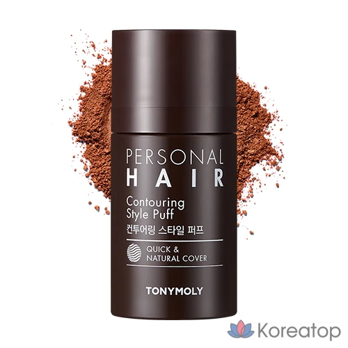 Пудра для волос Tony Moly Personal Hair Shedding Puff, оттенок 02 Dark Brown, 1 шт.