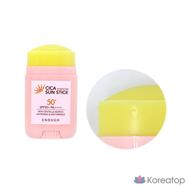 Солнцезащитный стик Enough Cica Sun Stick SPF50+ PA++++, 20 г, 1 шт.