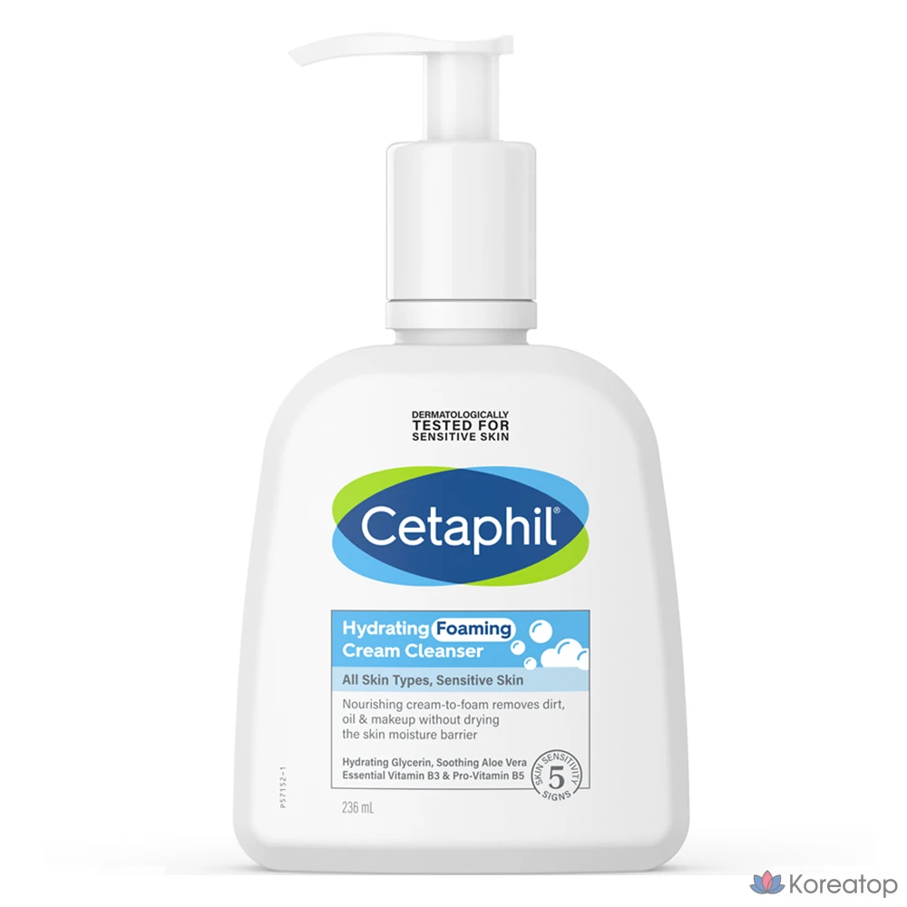 Очищающий крем Cetaphil Hydrating Gentle pH-Balanced Foaming Cream Cleanser, 236 мл, 1 шт.