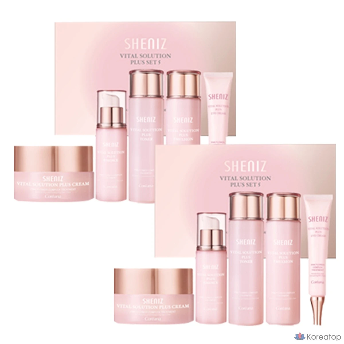 Набор для ухода Coreana Shiny Vital Solution Plus 5-piece Set, 2 шт.