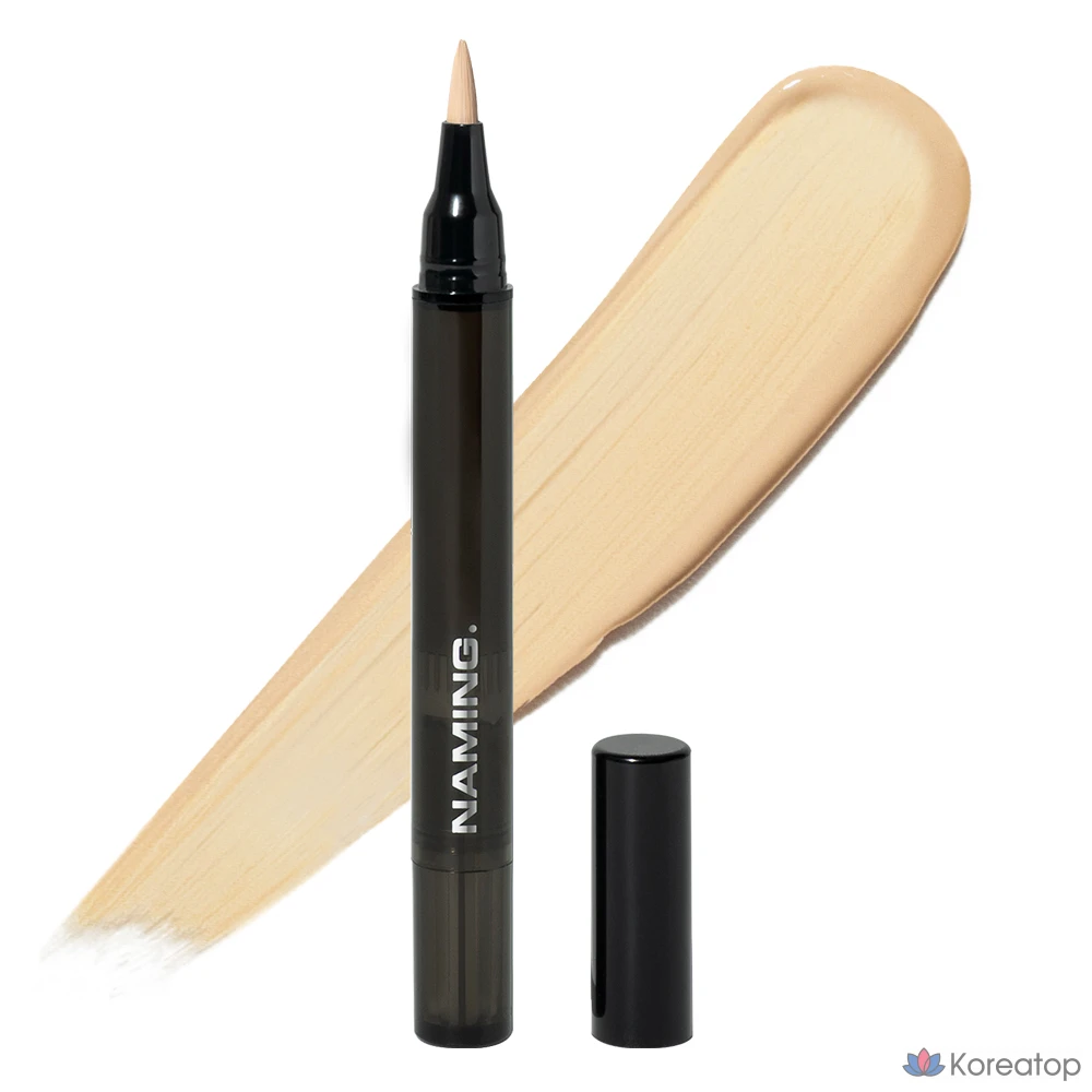 Консилер NAMING Skin Fit Concealer Brush, оттенок N02 Ivory, 2.2 мл, 1 шт.