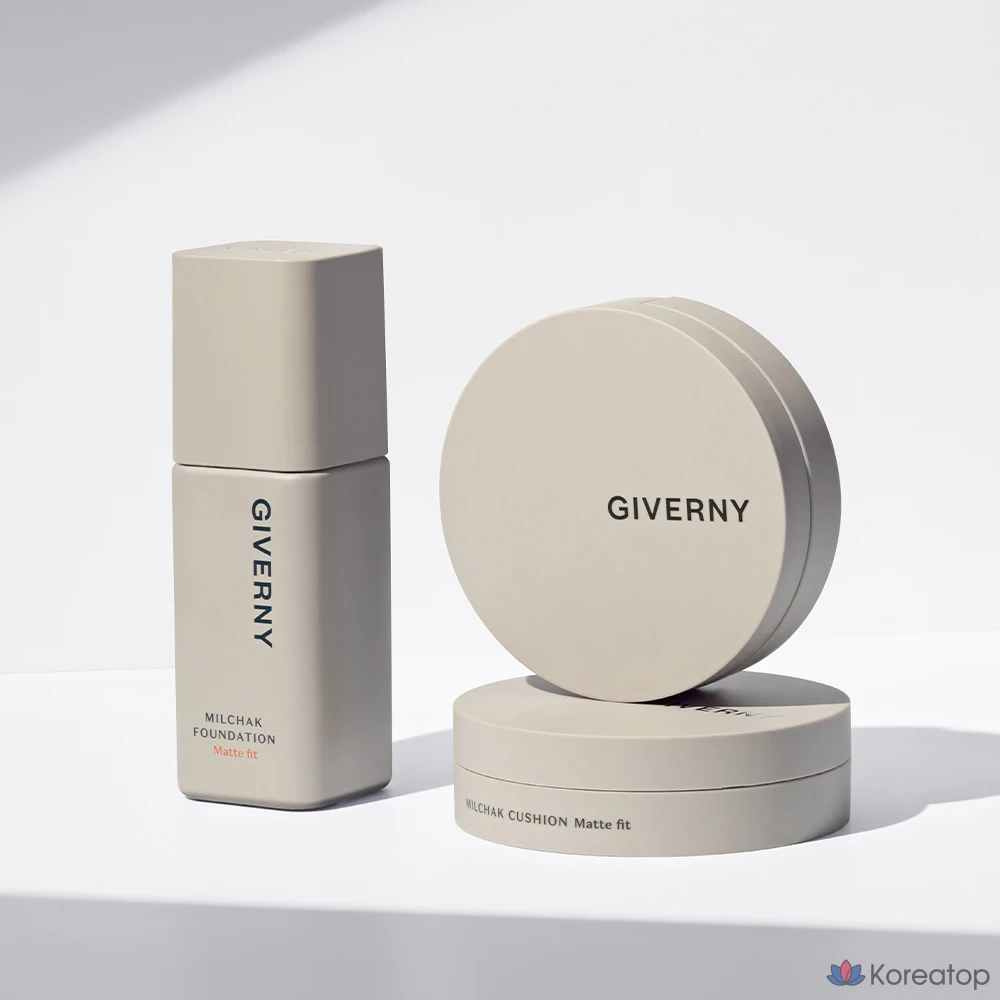 Кушон Giverny Milchak Matt Fit Cushion Foundation, оттенок 17C Porcelain, 12 г + 12 г, 1 шт., фото 10