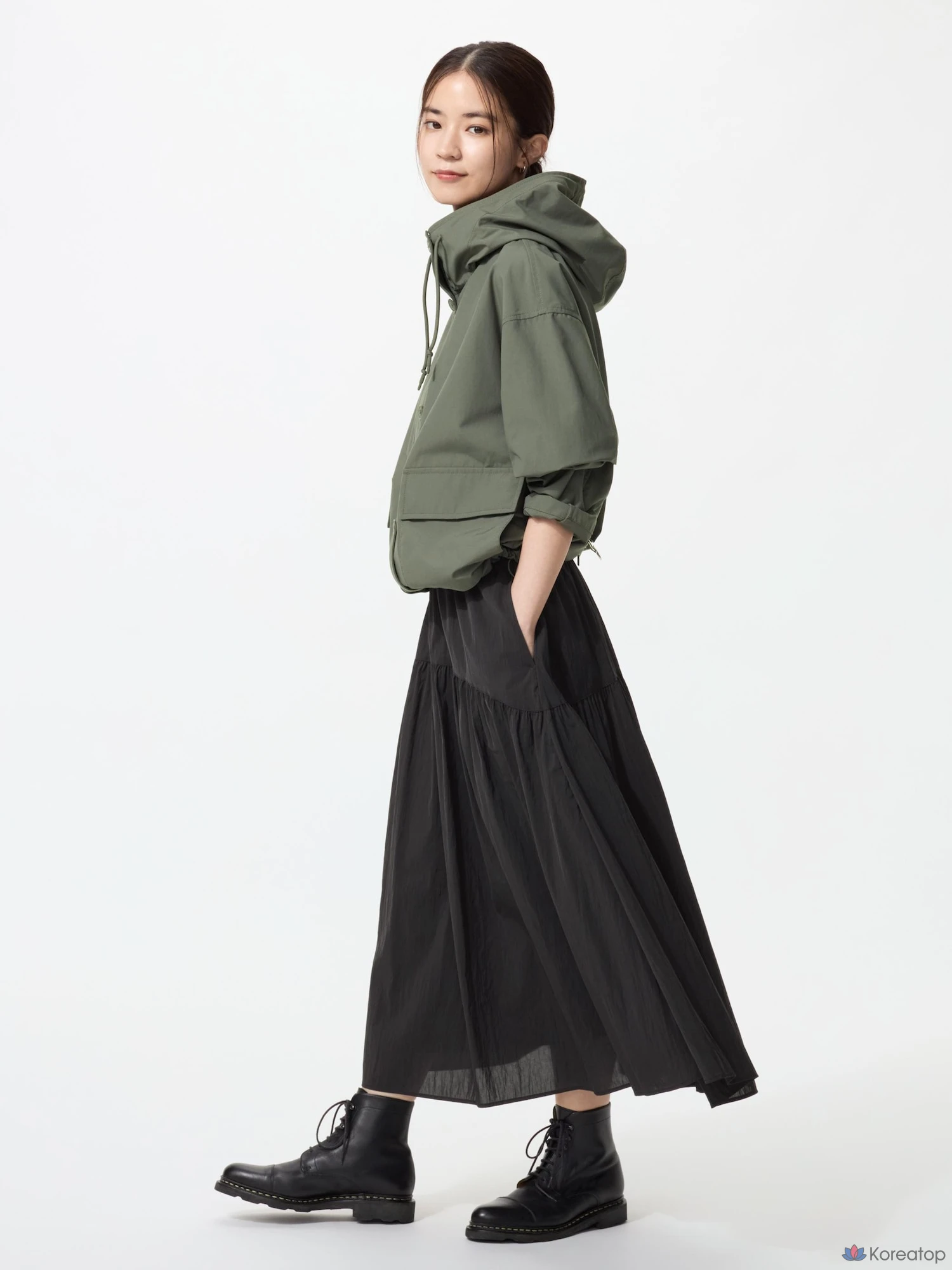 Юбка Uniqlo Nylon Gathered Skirt